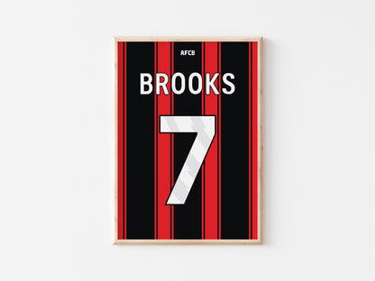 Bournemouth Custom Shirt A5 Print