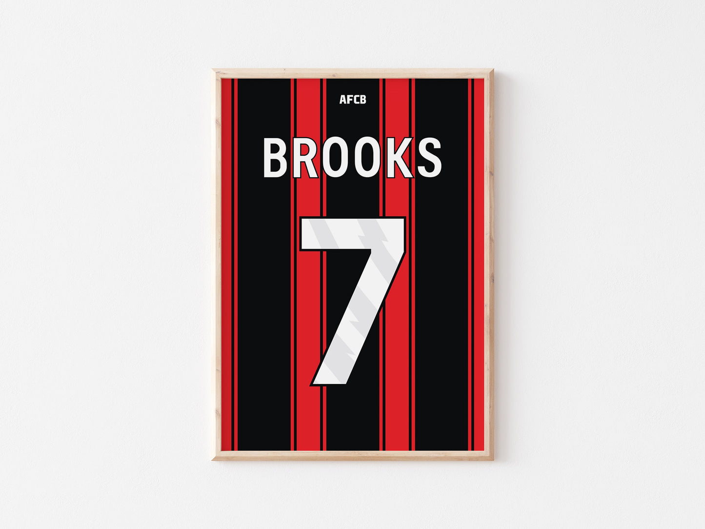 Bournemouth Custom Shirt A4 Print