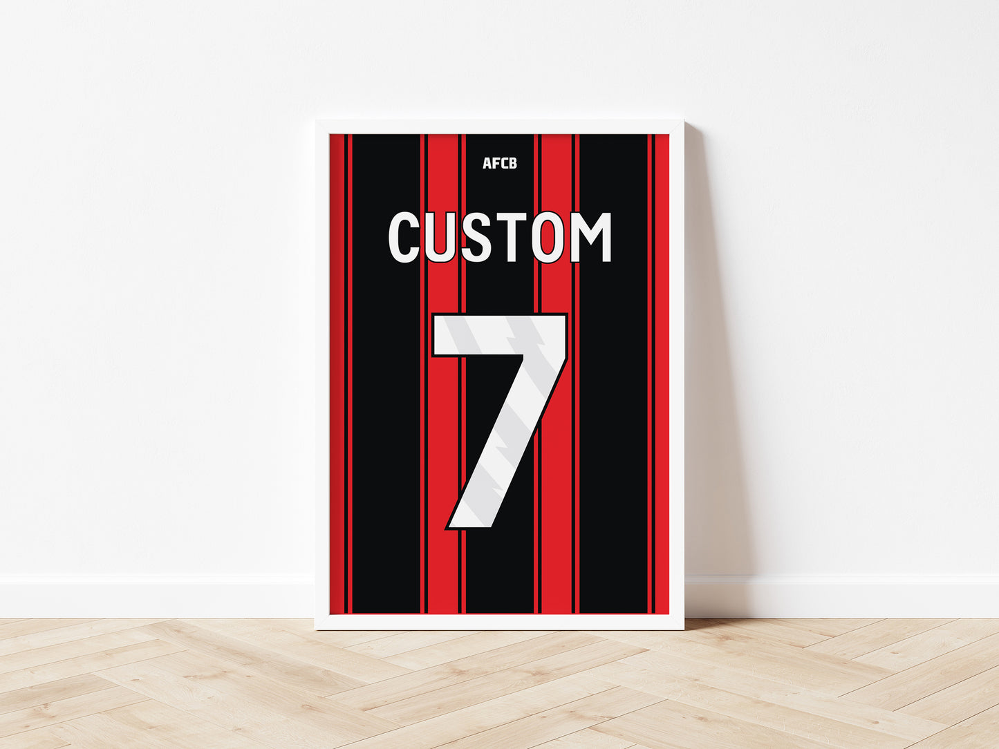 Bournemouth Custom Shirt A5 Print