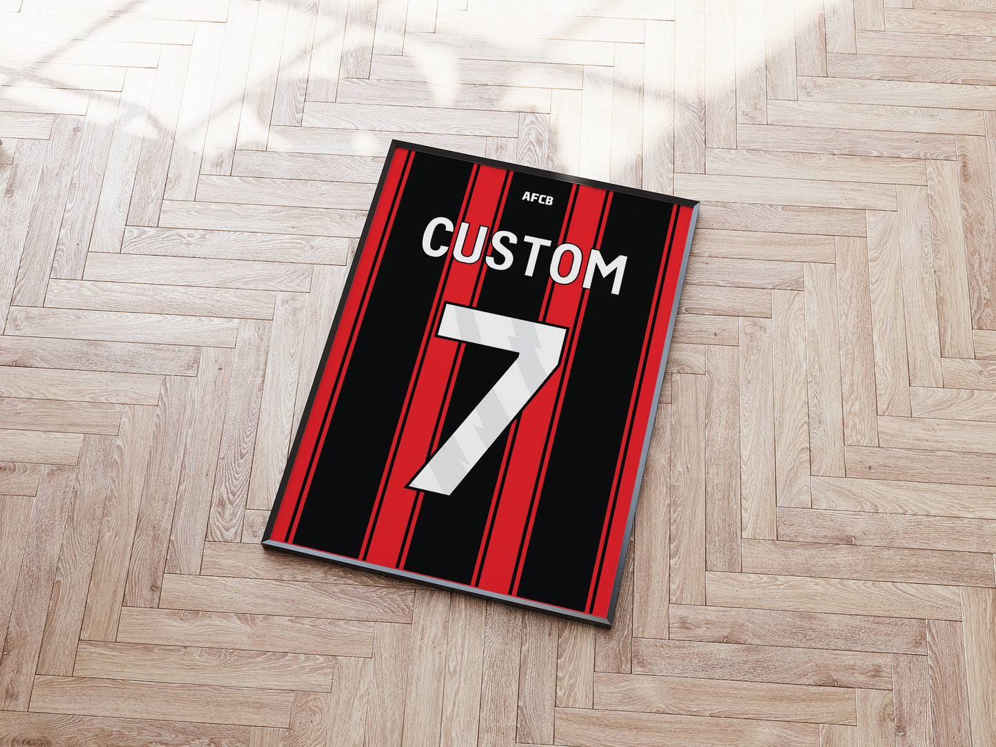 Bournemouth Custom Shirt A5 Print