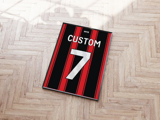 Bournemouth Custom Shirt A5 Print