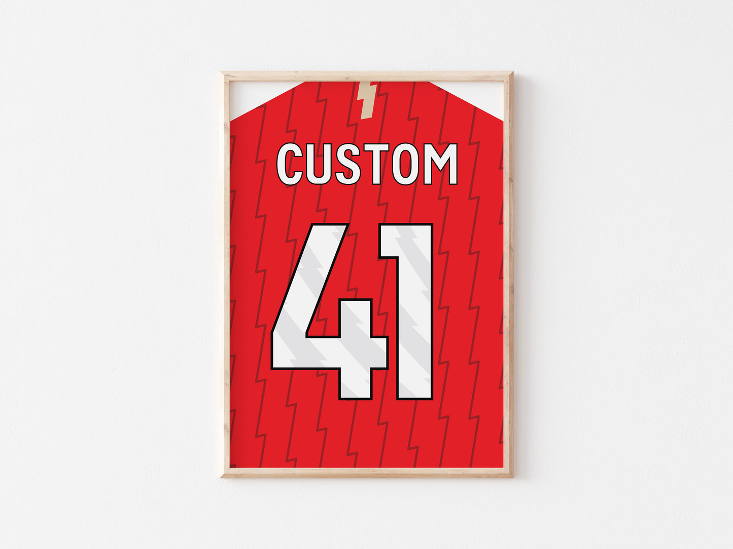 London Red Custom Shirt A5 Print