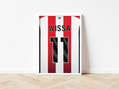 Brentford Custom Shirt A5 Print