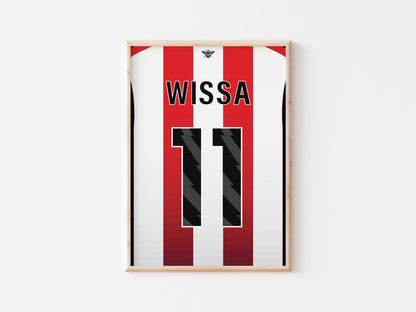 Brentford Custom Shirt A4 Print