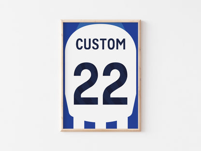 Brighton Custom Shirt A4 Print