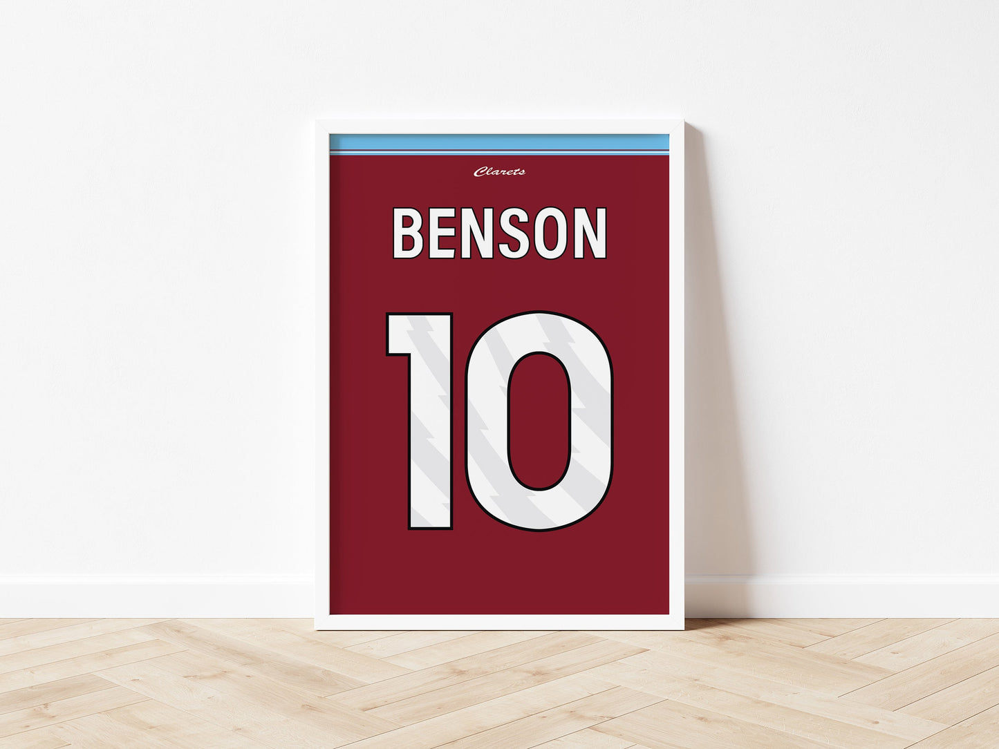 Burnley Custom Shirt A4 Print