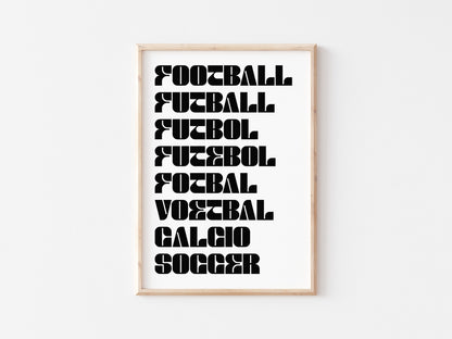 Football As A Language A5 Print