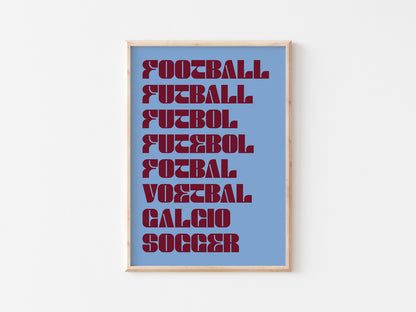 Football As A Language A5 Print