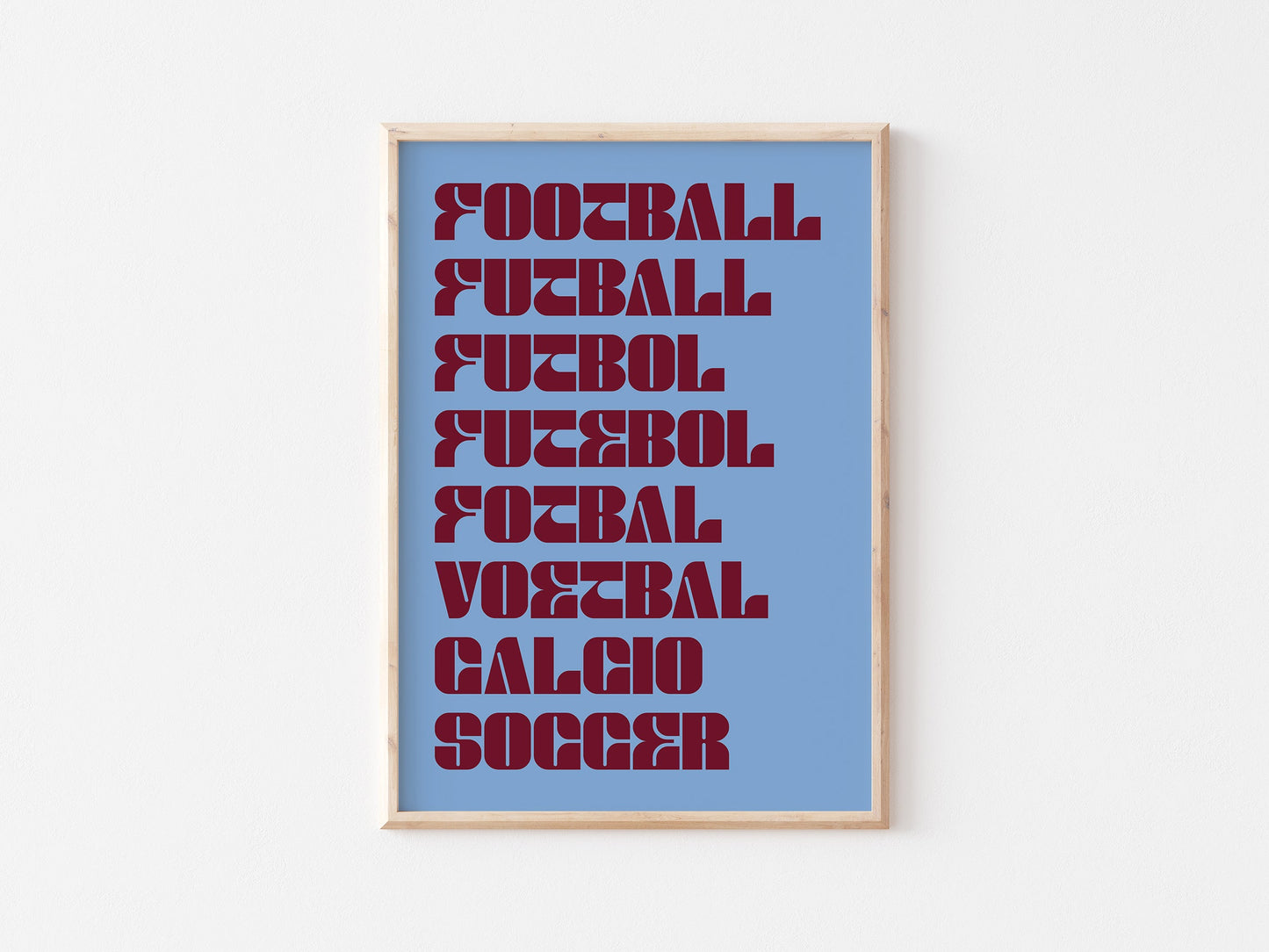 Football As A Language A4 Print