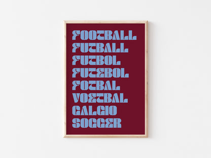 Football As A Language A5 Print