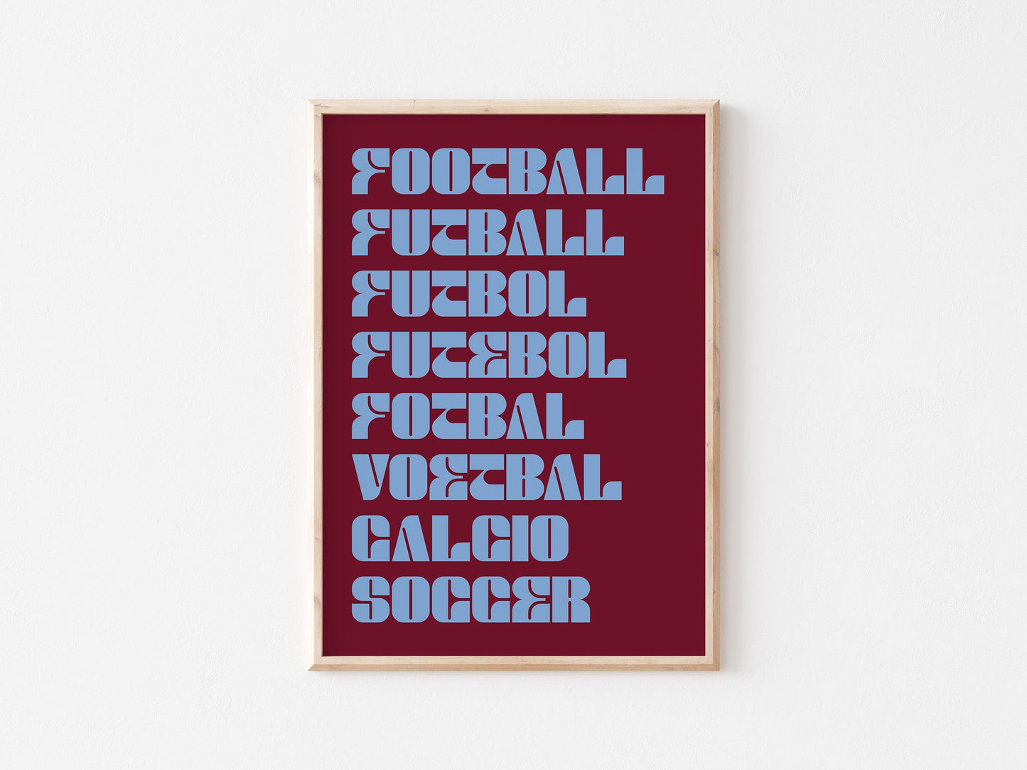 Football As A Language A4 Print