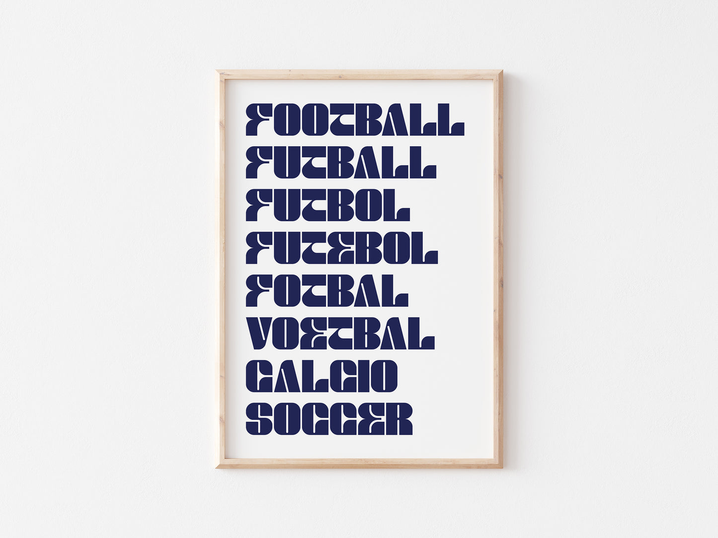 Football As A Language A5 Print