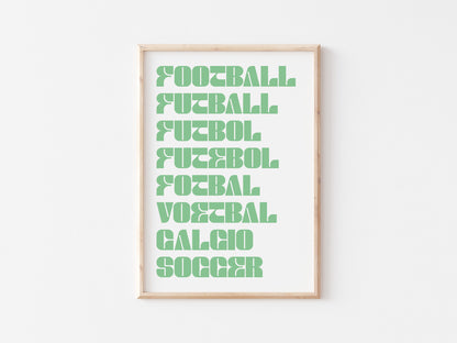 Football As A Language A5 Print