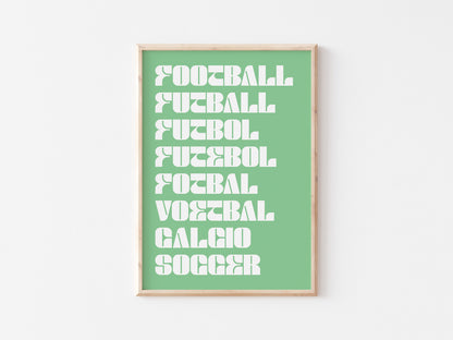 Football As A Language A5 Print