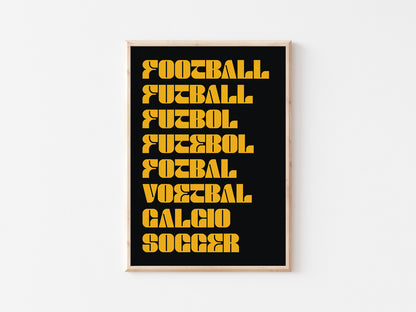 Football As A Language A5 Print