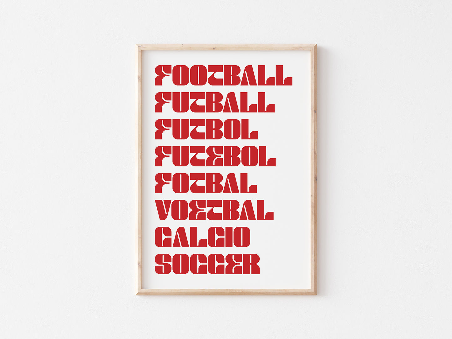 Football As A Language A5 Print