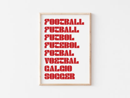 Football As A Language A5 Print