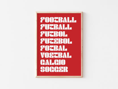 Football As A Language A5 Print