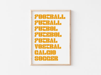 Football As A Language A5 Print