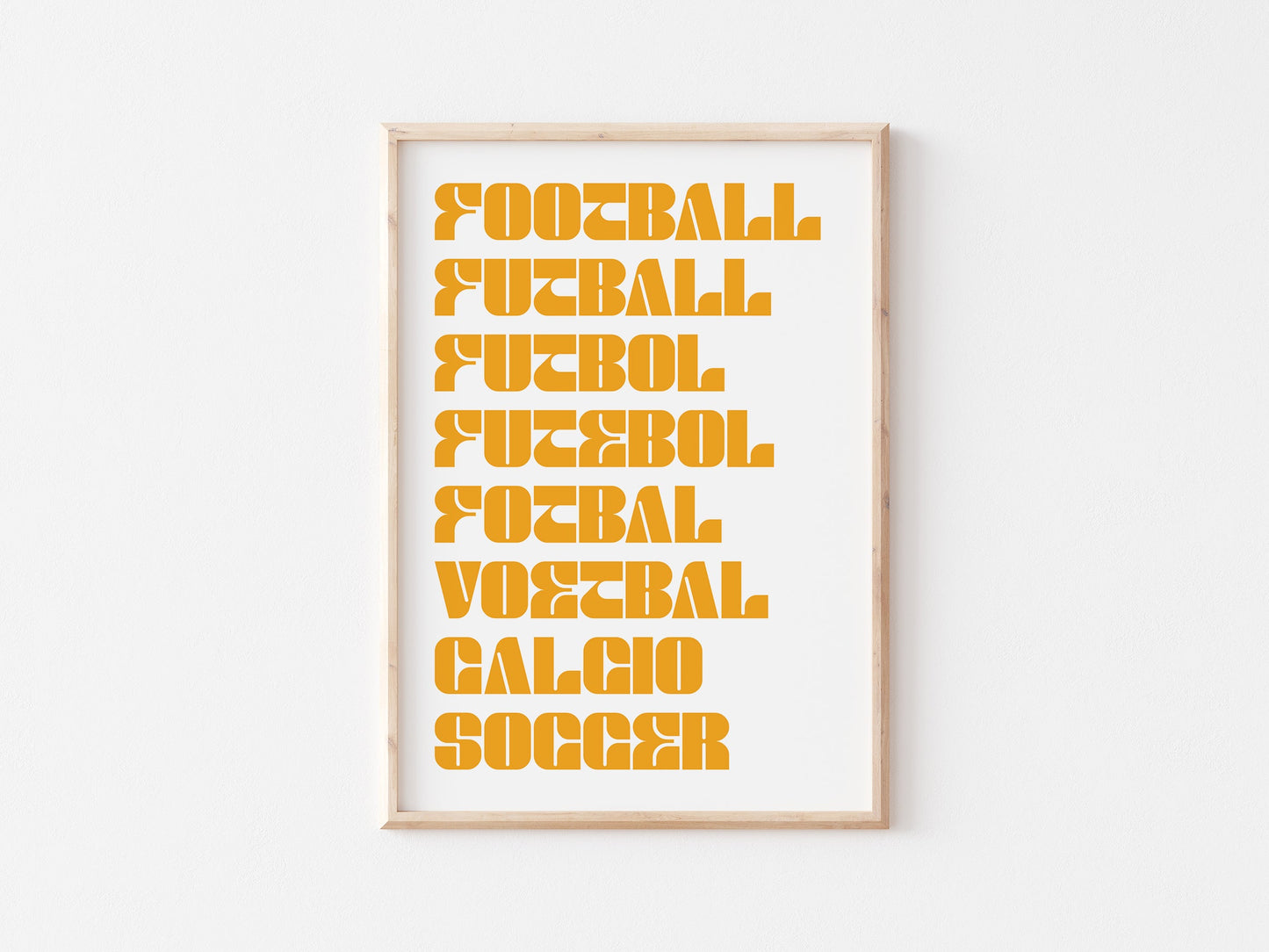 Football As A Language A4 Print