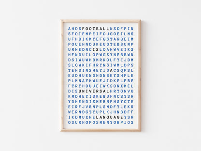 Football Is A Universal Language A5 Print