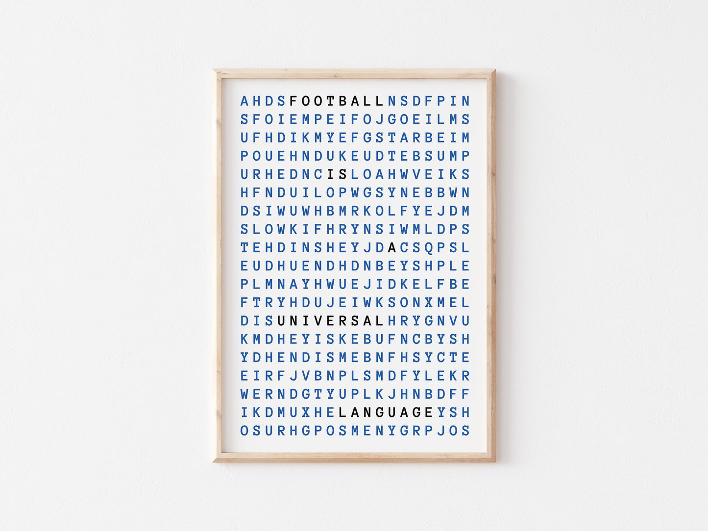 Football Is A Universal Language A4 Print