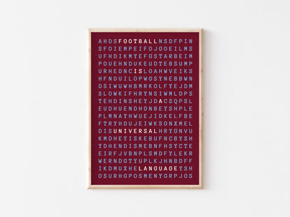 Football Is A Universal Language A5 Print