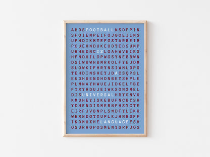 Football Is A Universal Language A5 Print