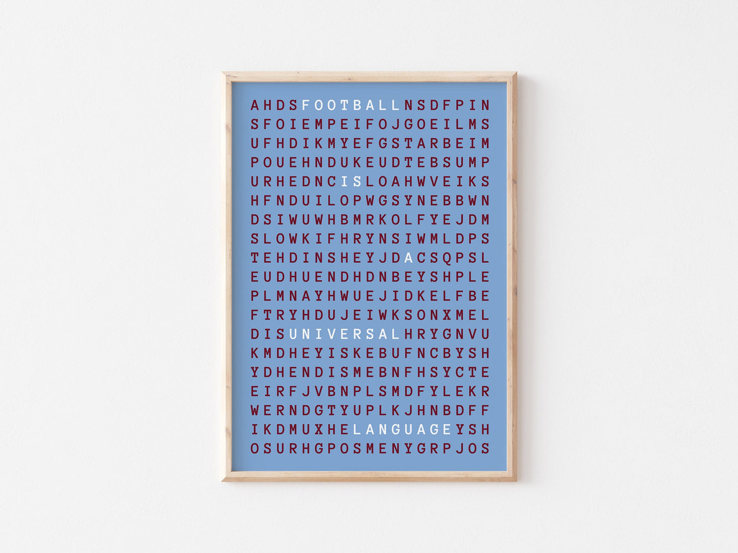 Football Is A Universal Language A4 Print