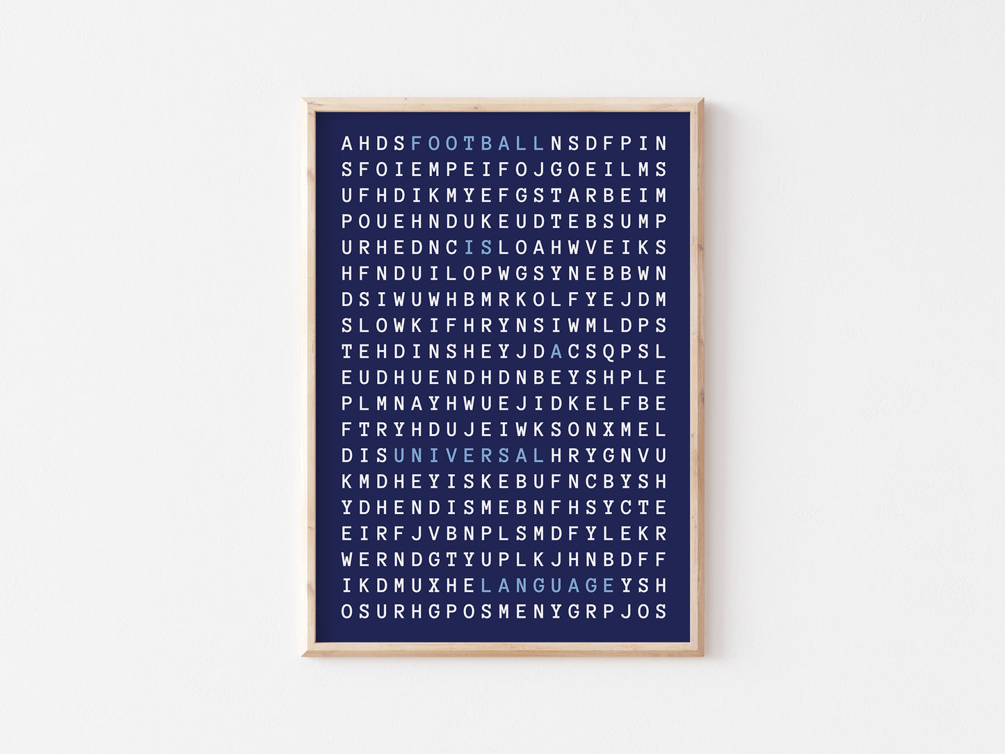 Football Is A Universal Language A5 Print