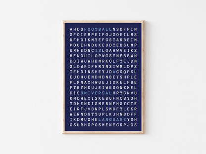 Football Is A Universal Language A5 Print