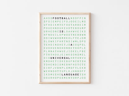 Football Is A Universal Language A5 Print