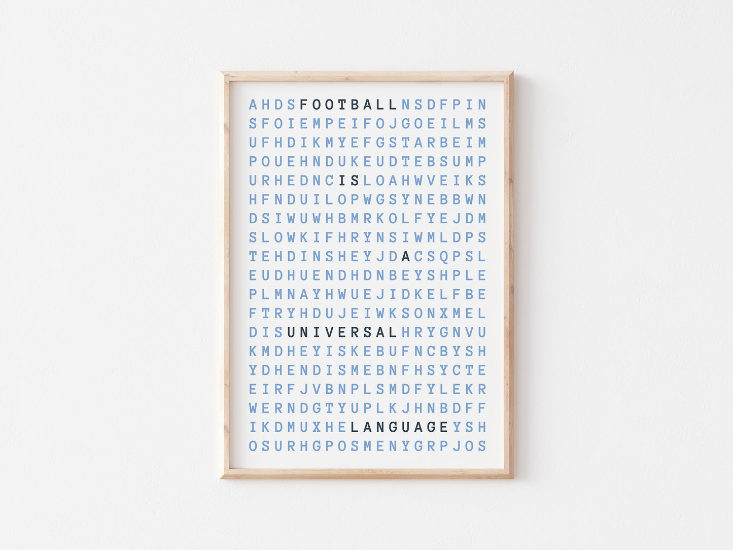 Football Is A Universal Language A5 Print