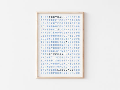 Football Is A Universal Language A5 Print