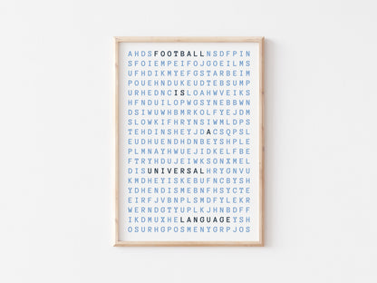 Football Is A Universal Language A4 Print