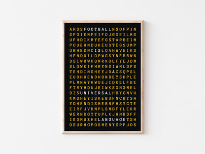 Football Is A Universal Language A5 Print