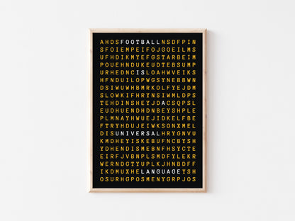 Football Is A Universal Language A4 Print