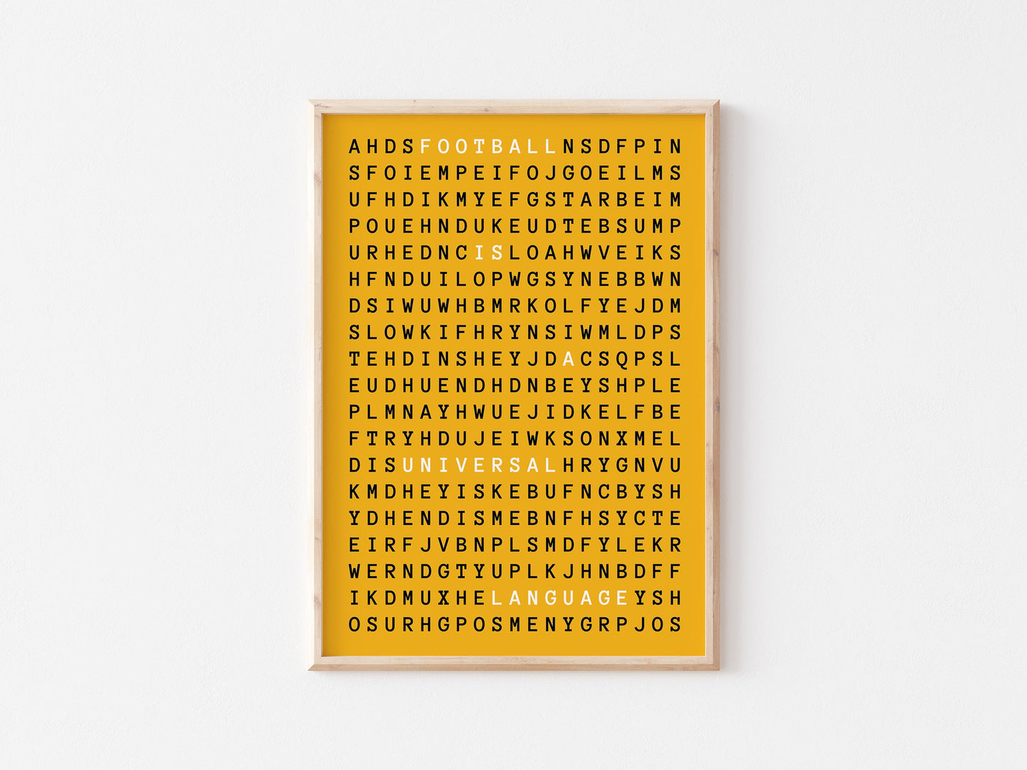 Football Is A Universal Language A4 Print