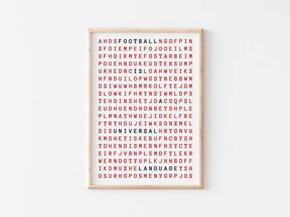 Football Is A Universal Language A5 Print