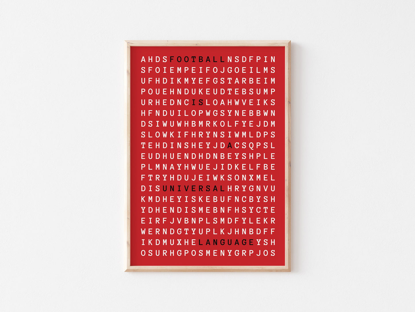 Football Is A Universal Language A4 Print