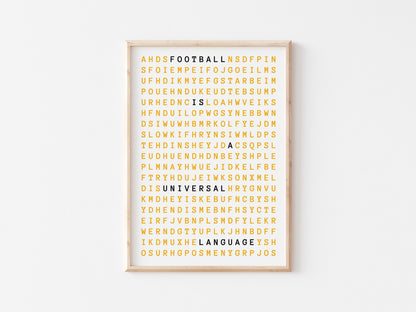 Football Is A Universal Language A5 Print