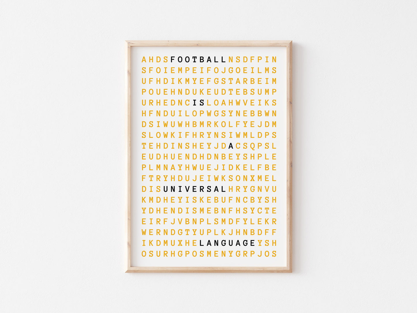 Football Is A Universal Language A4 Print