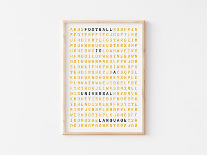 Football Is A Universal Language A4 Print