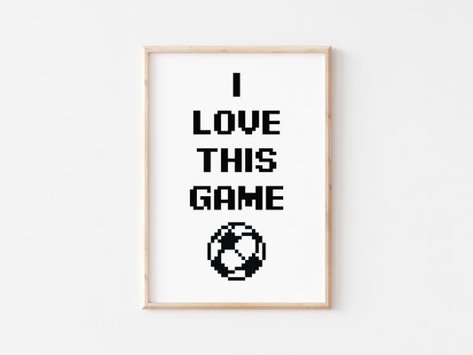 I Love This Game A5 Print