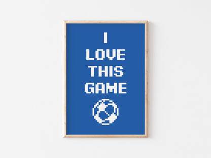 I Love This Game A5 Print