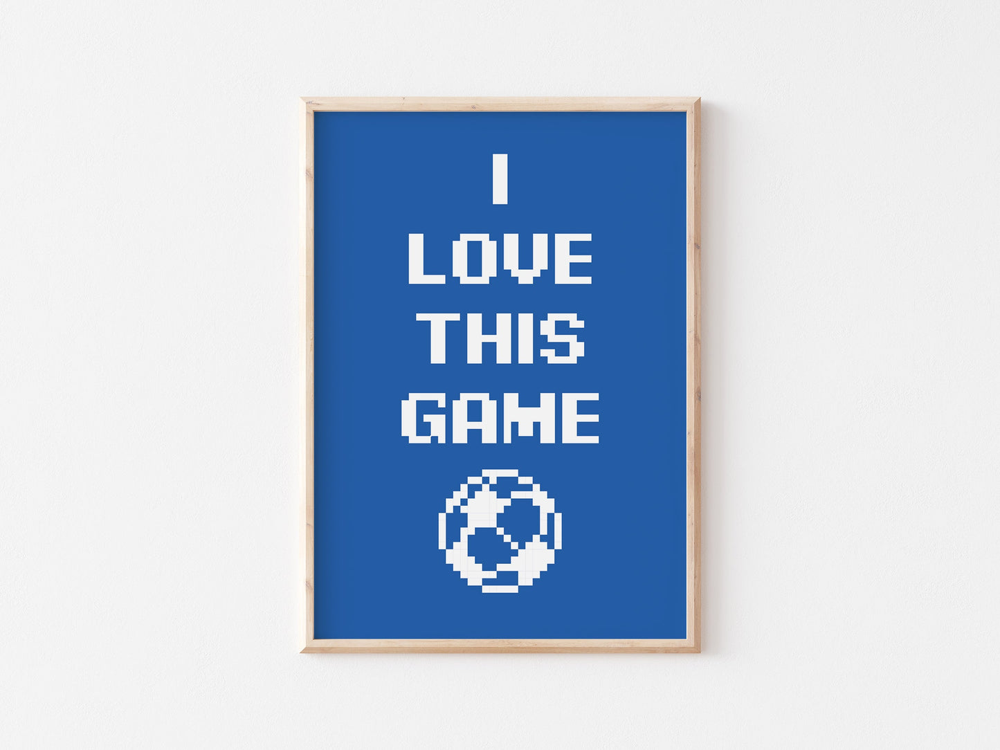 I Love This Game A4 Print