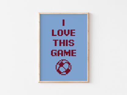 I Love This Game A5 Print