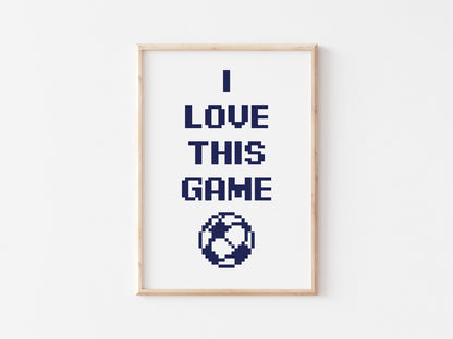 I Love This Game A5 Print