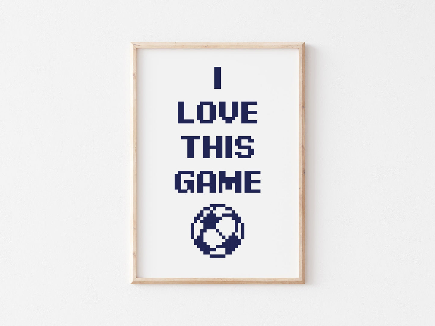 I Love This Game A4 Print