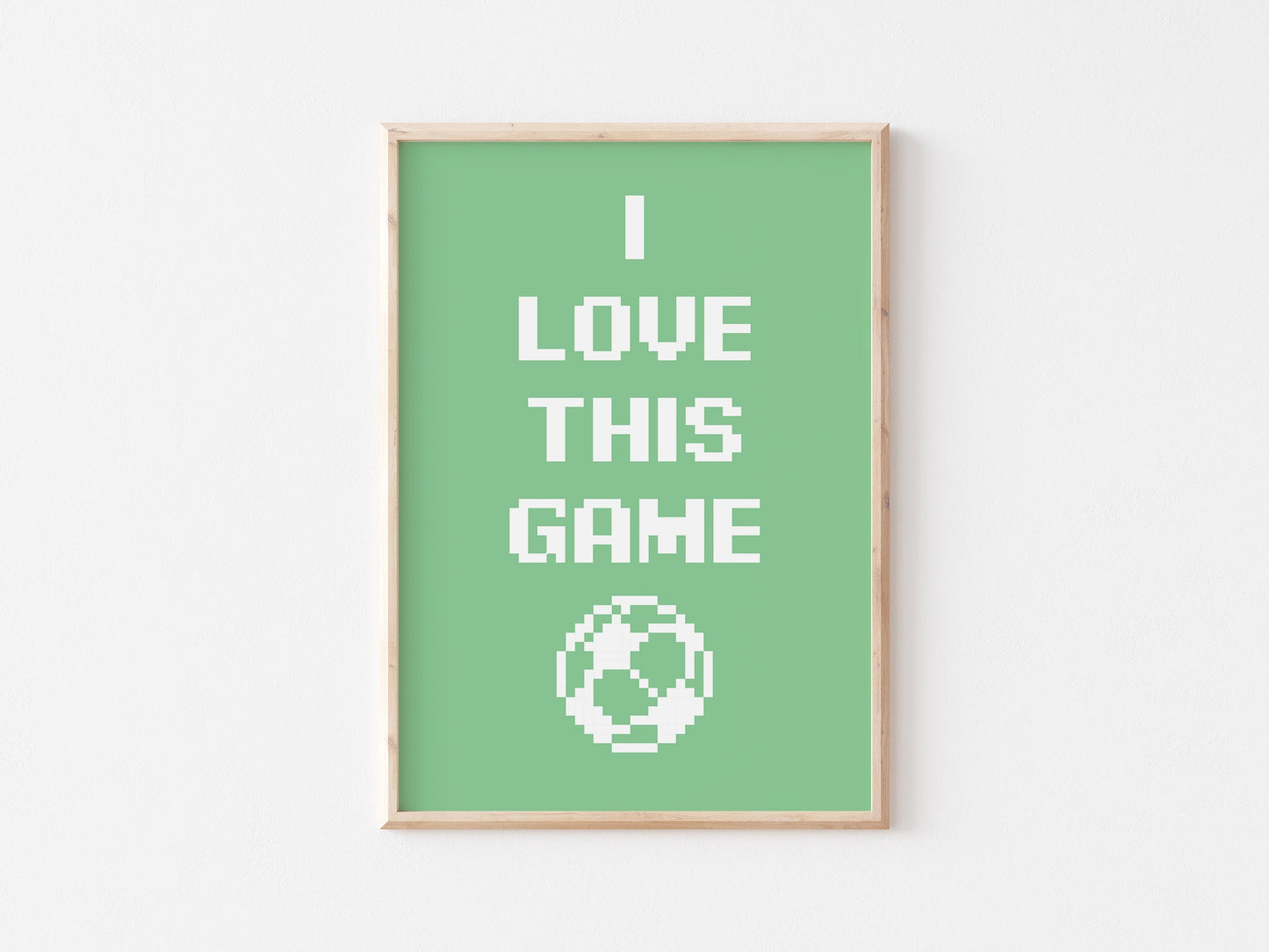 I Love This Game A4 Print